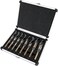 EFFICERE Best Choice 8-Piece 1/2&rdquo; Shank Silver and Deming Drill Bit Set in Aluminum Carry Case, High Speed Steel (HSS)   SAE Size 9/16&rdquo; - 1&rdquo; by 1/16th Increment