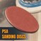 POWERTEC 110260 6-Inch PSA 100 Grit Aluminum Oxide Adhesive Sanding Disc, 10-Pack