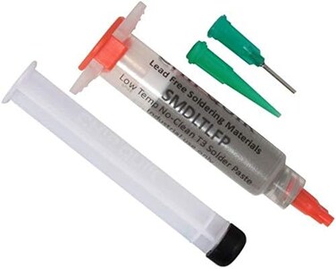 Chip Quik Solder Paste Sn42/Bi57.6/Ag0.4 No-Clean Lead-Free Low Temperature Melts 138C 281F