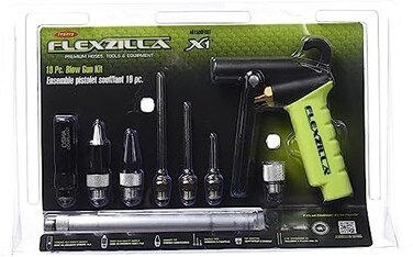 Flexzilla X1 Blow Gun Kit, 10-Piece, ZillaGreen - AG1500FZKIT