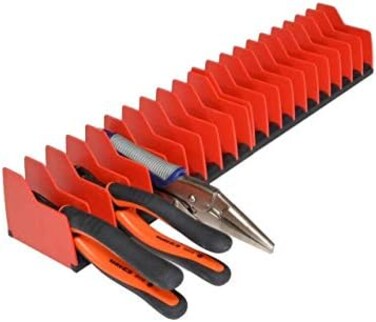 MLTOOLS Pliers Cutters Organizer Pro &ndash; Non-Slip Rubber Base Fuel &amp; Solvent Resistant Durable Long-Lasting Tool Storage Box Rack 10 Tools Plier Made in USA   P8248 (2 Pack)