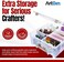 ArtBin Super Satchel Double Deep Box with Removable Dividers, Clear, 1 Box, 6990AB