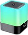 Aisuo Night Light - 5 in 1 Bedside Lamp with Bluetooth Speaker, 12/24H Digital Calendar Alarm Clock, Touch Control &amp; 4000mAh Battery, Support TF and SD Card, The Best Gift for Kids and Friends.