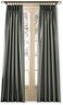 Curtainworks Marquee Faux Silk Pinch Pleat Curtain, 1 Panel, 30 by 144", Teal