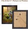 Golden State Art, 8.5x11 Document Frame - Ornate Design Black Gold &amp; Burgundy - Easel Stand, D-Ring Hangers, Real Glass - Great for Diplomas, Certificates (1 Pack)