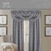 ستارة نافذة ستارة نافذة من Elrene Home Fashions 20863ELR أنتوني بلاك رود جيب/عروة خلفية للستائر، فضية، نجمة قصيرة