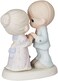 Precious Moments, We Share A Love Forever Young, 50th Anniversary, Bisque Porcelain Bisque Porcelain Figurine, 115912,Multi-colored,Medium