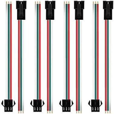 بي تي اف-لايتنج 10 ازواج من موصلات JST SM 3 دبابيس لشريط LED WS2812B WS2811 WS2812 SK6812 انثى ذكر 15 سم سلك 20awg
