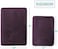 Clara Clark Bath Mat Set &ndash; Memory Foam Bath Mat - Soft Bathroom Rug - Non Slip and Super Absorbent - Fast Drying Machine Washable Bath Mat Set of 2 20 x 32, 17 x 24, Purple Eggplant