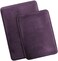 Clara Clark Bath Mat Set &ndash; Memory Foam Bath Mat - Soft Bathroom Rug - Non Slip and Super Absorbent - Fast Drying Machine Washable Bath Mat Set of 2 20 x 32, 17 x 24, Purple Eggplant