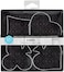R&amp;M International Casino Playing Card Suits Cookie Cutters, Spade, Heart, Club, Diamond, 4-Piece Set
