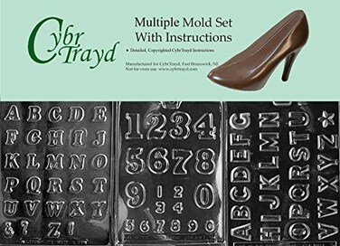حروف وأرقام Cybrtrayd من 3 قطع كعكة-l003l009l039 وقوالب البرد