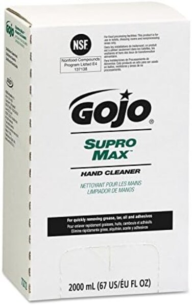 gojo 7272 – 04 supro Max منظف لاسلكي ، جراب من بقدرة 2000 مل ، جلد أسمر ناعم ، 8.75 ملم ارتفاع ، 5.125 ملم عرض ، 2000 مل