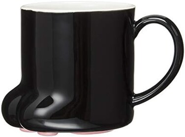 سانارت SAN2235-1 كوب من ادوات الطاولة اللطيفة على شكل مخلب قطة فضية كبيرة 8.5 اونصة زيتية (250 سم مكعب)، اسود