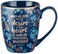 Christian Art Gifts Floral Navy Blue Ceramic Coffee Mug &ndash; 12 oz. Lead &amp; Cadmium-free Inspirational Scripture Coffee and Tea Mug for Men and Women with Bible Verse: The Desire Of Your Heart &ndash;Psalm 20:4
