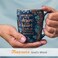 Christian Art Gifts Floral Navy Blue Ceramic Coffee Mug &ndash; 12 oz. Lead &amp; Cadmium-free Inspirational Scripture Coffee and Tea Mug for Men and Women with Bible Verse: The Desire Of Your Heart &ndash;Psalm 20:4