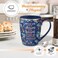 Christian Art Gifts Floral Navy Blue Ceramic Coffee Mug &ndash; 12 oz. Lead &amp; Cadmium-free Inspirational Scripture Coffee and Tea Mug for Men and Women with Bible Verse: The Desire Of Your Heart &ndash;Psalm 20:4
