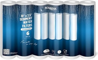 Ronaqua Sediment Water Filter Cartridge 6 Pack 5 Micron RA-6S-5