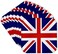 3dRose British Flag - Red White Blue Union Jack Great Britain United Kingdom UK England English Souvenir GB - Soft Coasters, Set of 8 (cst_159852_2)