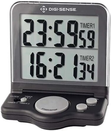 ساعة كول بارمر AO-94440-10 مزدوجة العرض 2 قناة أرقام ضخمة