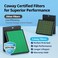 AIRMEGA Coway Airmega 400/400S Air Purifier Replacement Filter Set, Max 2 Green True HEPA and Active Carbon Filter, AP-2015-FP