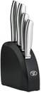 Hampton Forge Kobe 5-Piece Utility Knife Set with Half Moon Block, HMC01A237P