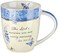 Christian Art Gifts Ceramic Coffee and Tea Mug 12 oz Inspirational Bible Verse Mug for Women: The Lord&rsquo;s Mercies Lamentations 3:22-23 Microwave and Dishwasher Safe, Blue Butterfly Mug