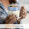 Christian Art Gifts Ceramic Coffee and Tea Mug 12 oz Inspirational Bible Verse Mug for Women: The Lord&rsquo;s Mercies Lamentations 3:22-23 Microwave and Dishwasher Safe, Blue Butterfly Mug
