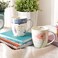 Christian Art Gifts Ceramic Coffee and Tea Mug 12 oz Inspirational Bible Verse Mug for Women: The Lord&rsquo;s Mercies Lamentations 3:22-23 Microwave and Dishwasher Safe, Blue Butterfly Mug