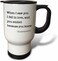 3dRose tm_171935_1" When I Saw You I Fell in Love and You Smiled Because You Knew" Travel Mug, 14 oz, Multicolor