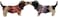 Pacific Giftware Kissing Basset Hounds in Sweater "Nothing b