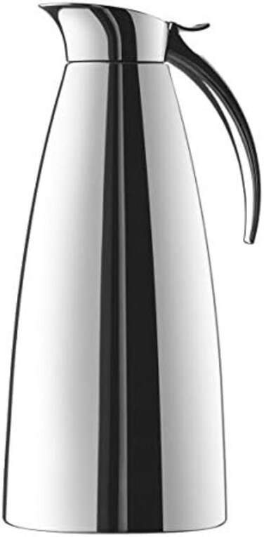 Emsa اسطوانة غاز من الستانلس ستيل مقاوم للغسل في صحون من اليجانزا، 1.3 لتر