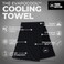 Tough Outdoors (Black) - Cooling Towel - Cool Neck Wrap For Instant Relief - Cold Chilly Cloth For Summer Heat - Ideal For All Sports, Running, Hiking, Camping, Travels, Gym Workout, Fitness, Yoga &amp; G