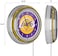 Trademark Global Los Angeles Lakers NBA Chrome Double Ring Neon Clock