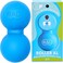 RAD Roller XL I Deep Tissue Peanut Massage Tool for Neck, Upper Back, Thoracic Spine, Psoas, Quads and Hamstring Self Myofascial Release, Massage and Mobility in Soft Density I Blue