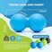 RAD Roller XL I Deep Tissue Peanut Massage Tool for Neck, Upper Back, Thoracic Spine, Psoas, Quads and Hamstring Self Myofascial Release, Massage and Mobility in Soft Density I Blue