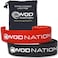 أربطة WOD Nation Muscle Floss Bands للتعافي، تُستخدم لشدّ وتنعيم العضلات المتعبة وزيادة مرونتها: تتضمن حقيبة حمل وحزامًا للتدريب المتقاطع.