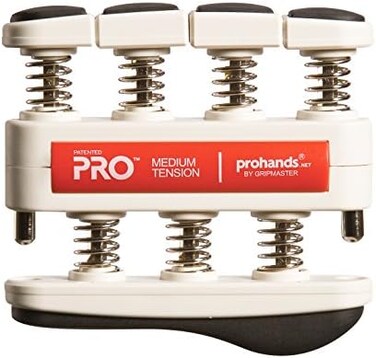 PROHANDS PRO تمرين المعصم، أصابع اليد (مقوي قبضة اليد)، حاسب بنابض، نظام مكبس الإصبع، وترين كل إصبع