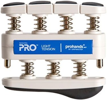 PROHANDS PRO تمرين المعصم، أصابع اليد (مقوي قبضة اليد)، حاسب بنابض، نظام مكبس الإصبع، وترين كل إصبع