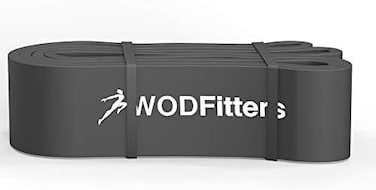 حزام WODFitters Pull Up Assistance للتمدد، وتمارين الحركة، والتدفئة، والتعافي، التردد الأثقال، واللياقة المنزلية وممارسة الرياضة - حزام واحد