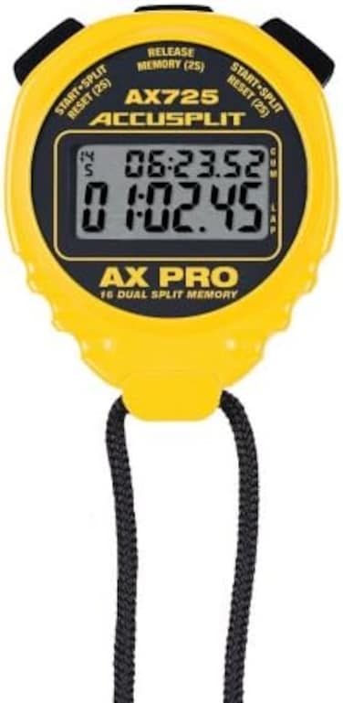 ساعة إيقاف ACCUSPLIT AX725 Dual Line 16 Memory Pro