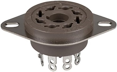 قاعدة توصيل أنبوب تفريغ ذات 8 دبابيس من Parts Express، مثبتة على هيكل Belton Micalex