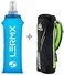 LX LERMX LERMX Quick Grip Chill 17 oz Handheld soft Flask Water Bottle Hydration Pack (17 oz Black)