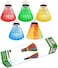 ZHENAN LED Badminton Shuttlecocks Lighting Birdies Shuttlecock Glow in The Dark Badminton for Indoor Outdoor Sports Activities