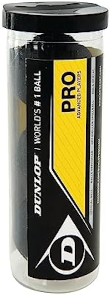 Dunlop PRO Squash Balls - Tube of 3