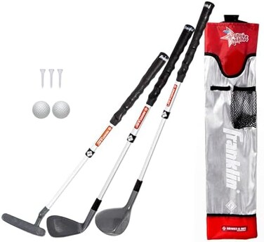 مجموعة فرانكلين سبورتس للجولف للأطفال - مجموعة مضارب جولف بلاستيكية قابلة للتعديل للشباب - مجموعة جولف بلاستيكية للأطفال