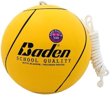 Baden School Quality Tetherball Set - Soft-Touch Tetherball Ball and Rope