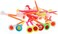 Crestgolf Rubber Cushion Top Plastic Golf Tees Mixed Colors Pack of 50pcs