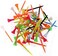 Crestgolf Rubber Cushion Top Plastic Golf Tees Mixed Colors Pack of 50pcs