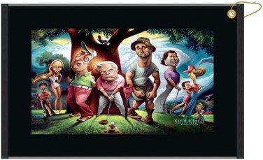 منشفة جولف ديفانت وملابس: التهنئة Caddy Shack hi-def Edge